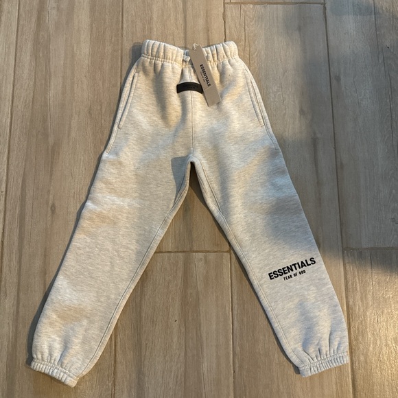 Essentials Kids Light Gray Joggers - Picture 1 of 2